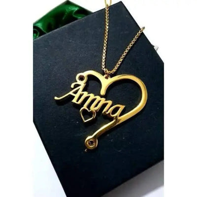 "Custom-designed name locket with a premium finish, a meaningful keepsake."